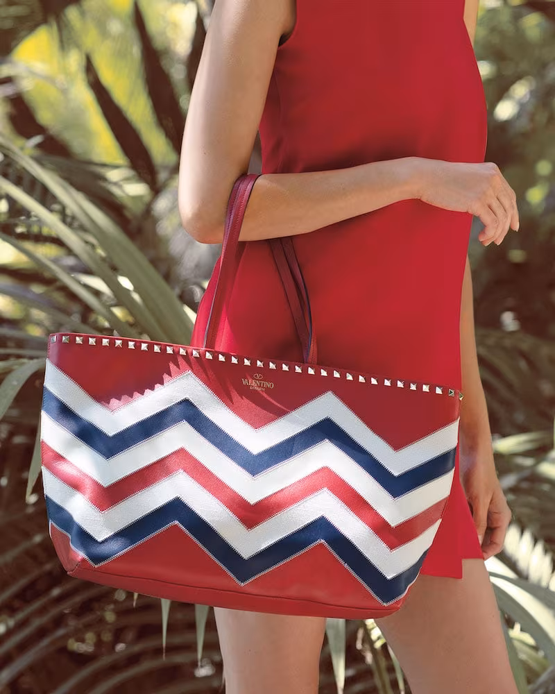 Valentino Garavani Rockstud Americana Leather Tote Bag