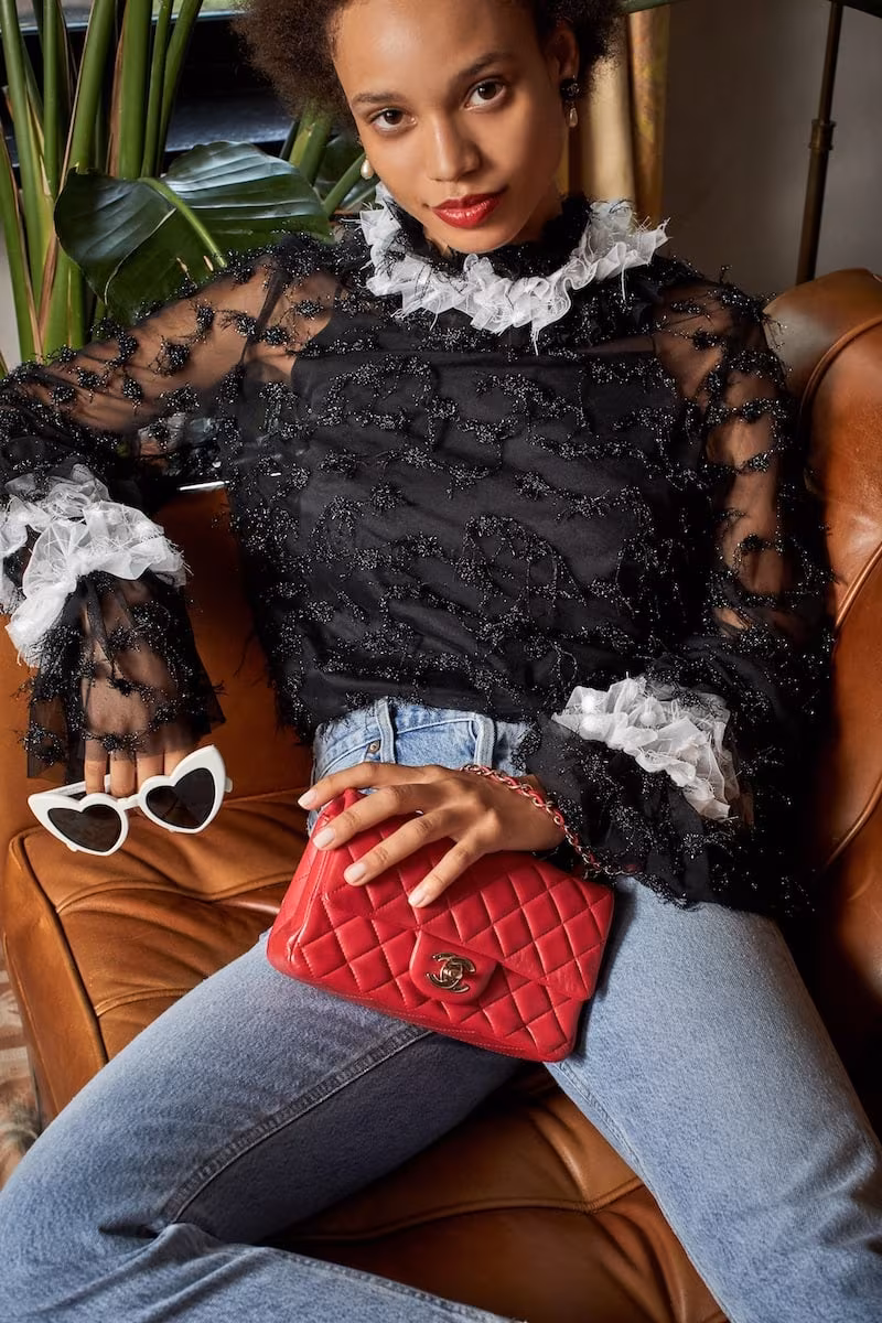 What Goes Around Comes Around Chanel Pink Half Flap Small Bag