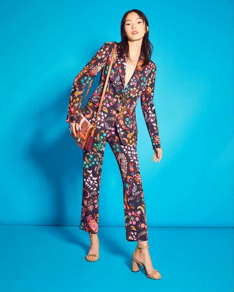 Etro Paisley-Print Blazer Jacket