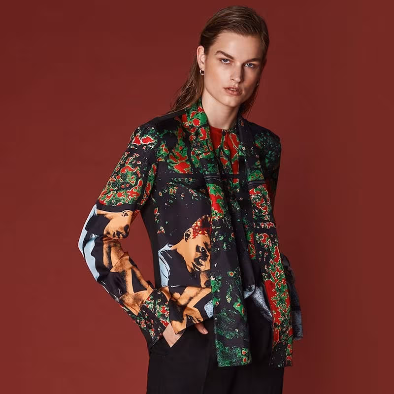 JW Anderson x Gilbert & George Heavy Printed Silk Shirt
