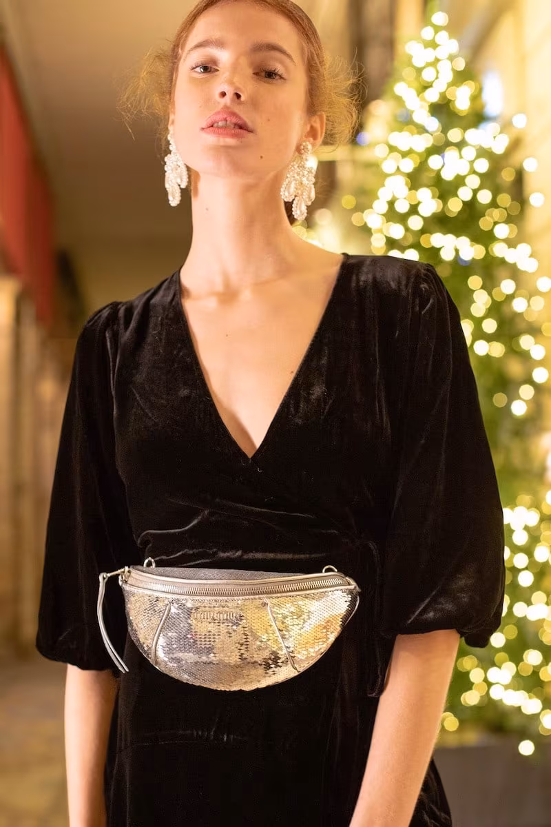 Miu Miu Sequin Belt Bag