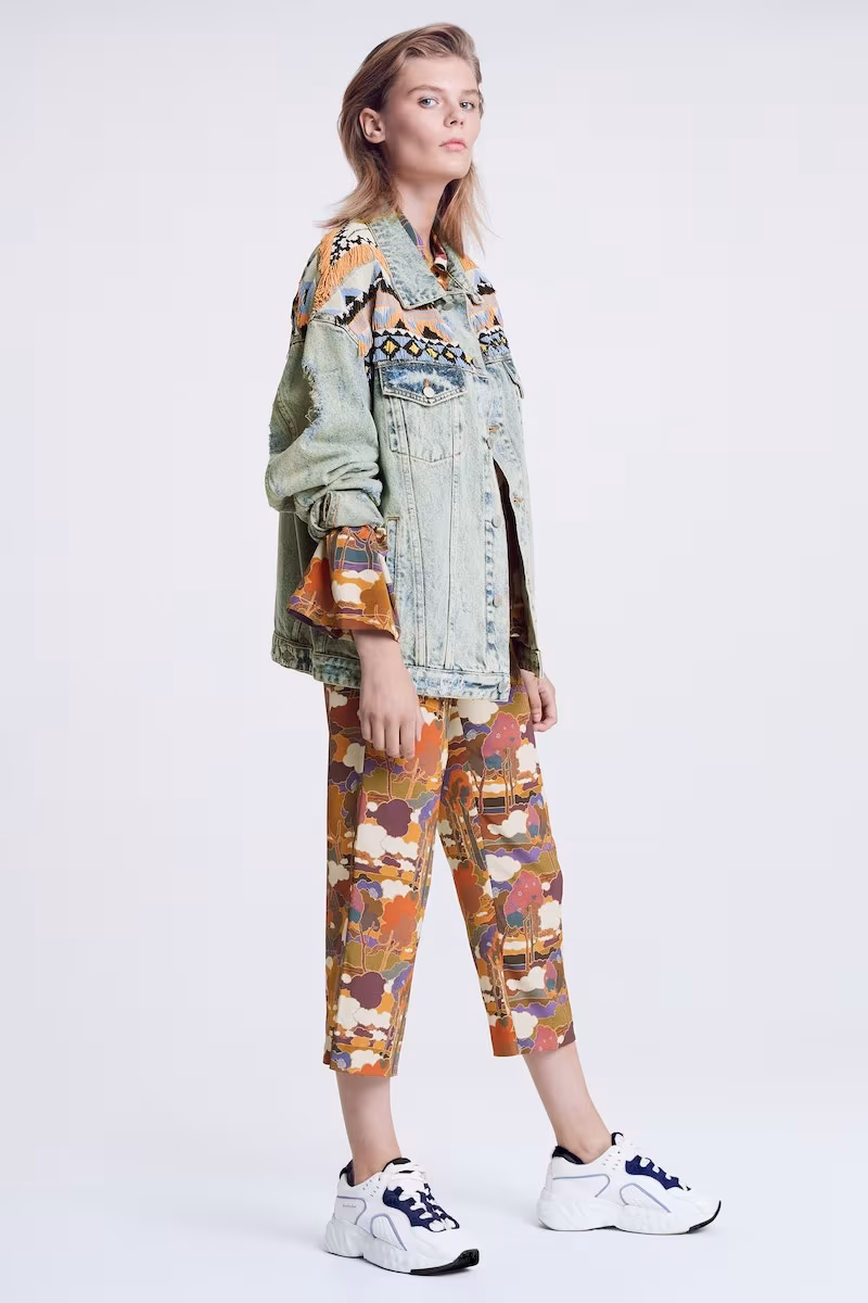 Roseanna Kors Silk Crop Pants