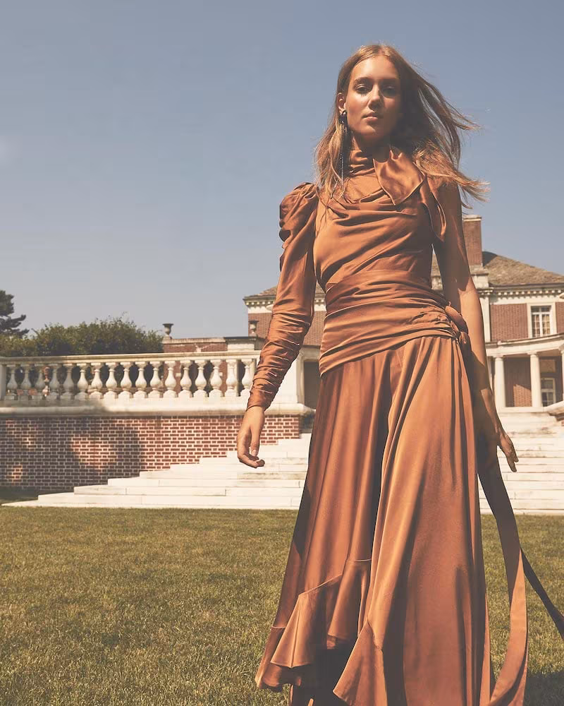 Zimmermann Draped Asymmetric Dress