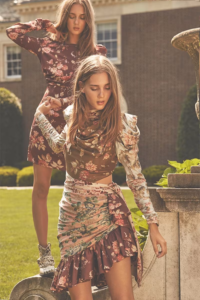 Zimmermann Unbridled Draped Mini Dress