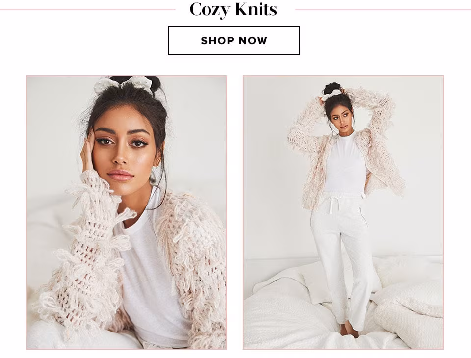 Cozy Knits. Shop Now