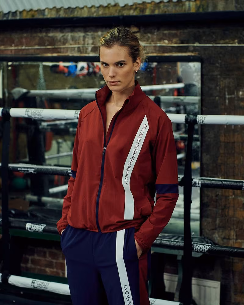 Calvin Klein Performance Logo Technical-Crepe Jacket