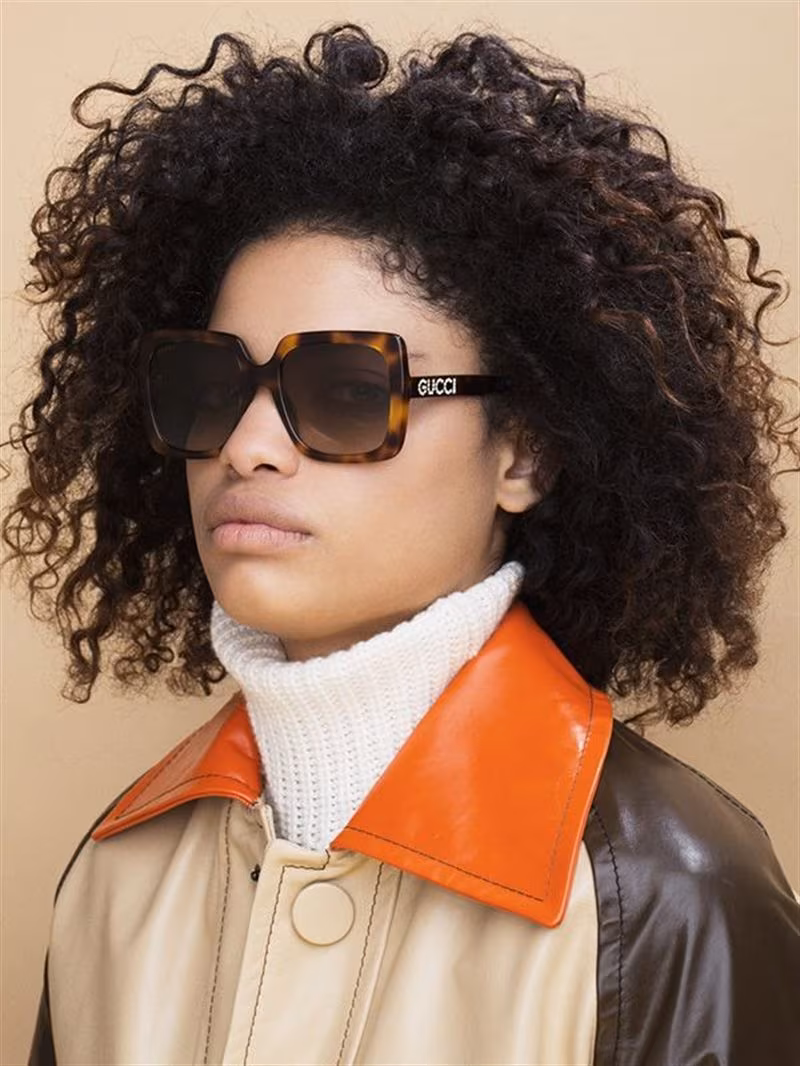 Gucci Square Sunglasses with Logo Detail