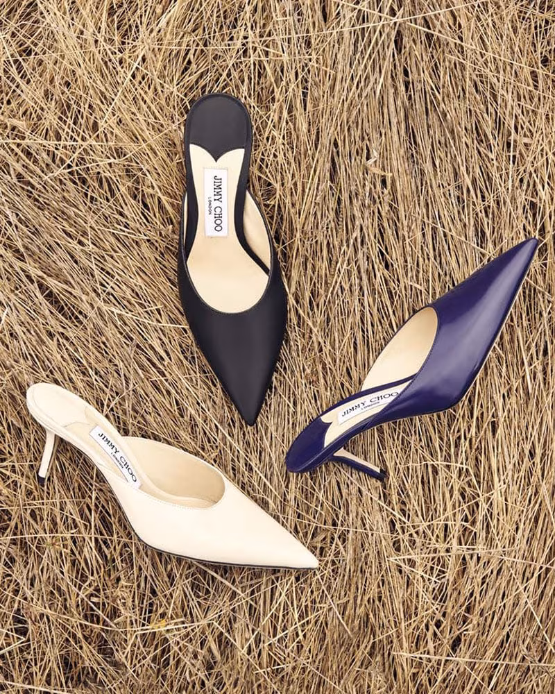 Jimmy Choo Rav Laquered Mules