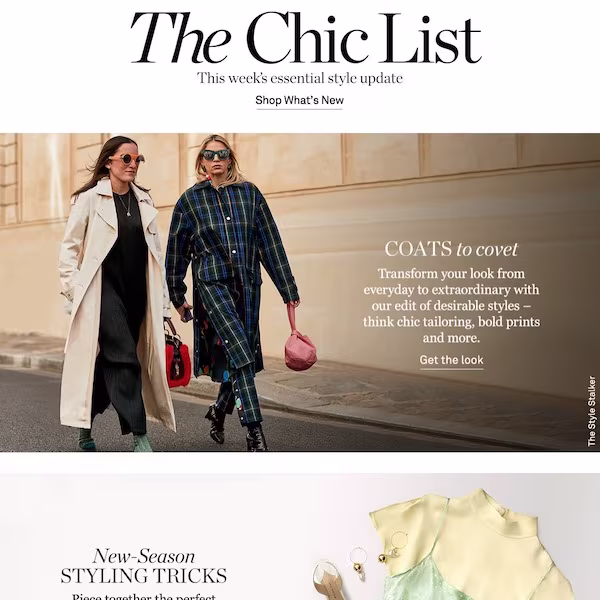 NET-A-PORTER The Chic List January 27, 2019