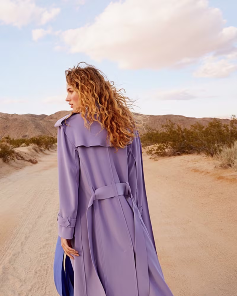 Norma Kamali Double Breasted Trench