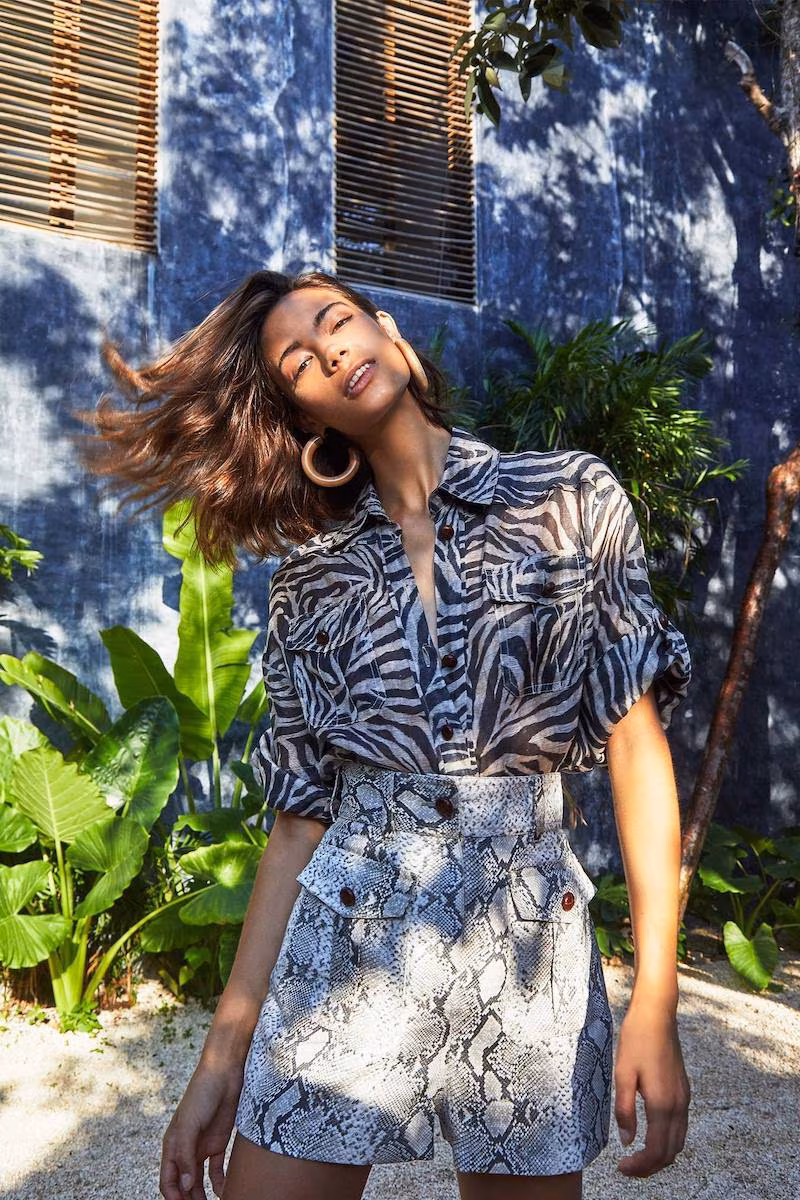 Zimmermann Zebra-Print Linen Shirt