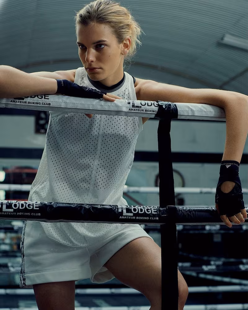 adidas by Stella McCartney Essential Snake-Print Performance Shorts