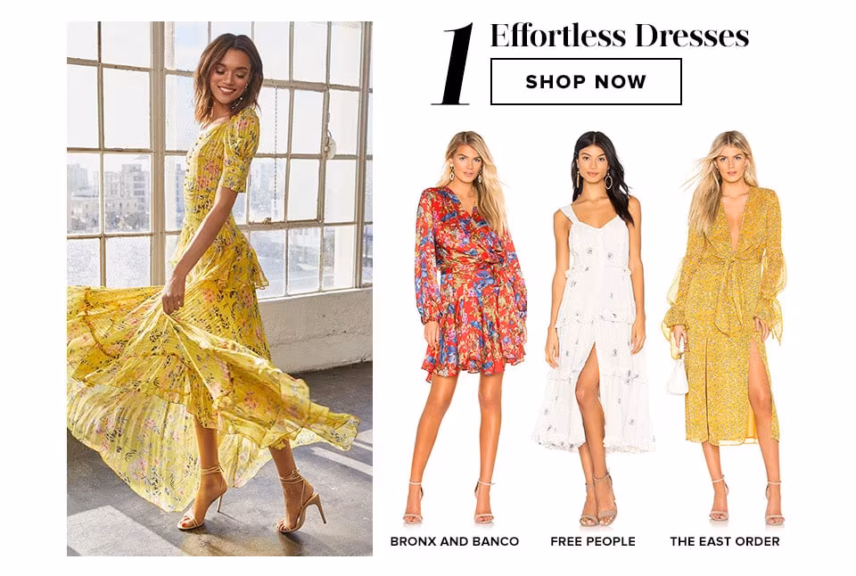 Closet Must-Haves: Effortless Dresses. Shop Now.