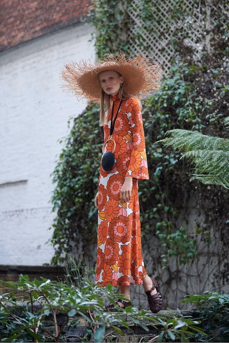 Dodo Bar Or Brigitte Floral-Print Midi Dress