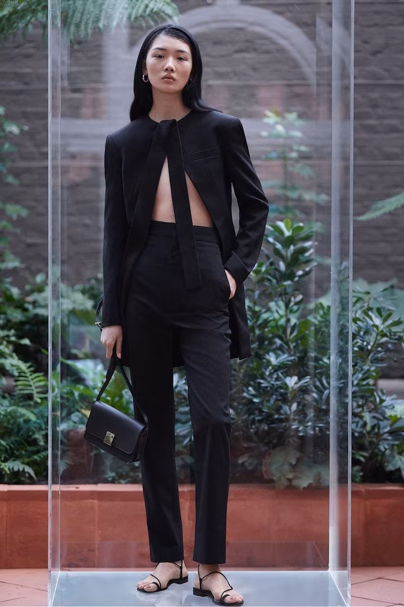 Haider Ackermann Open-Front Wool and Satin Single-Breasted Jacket