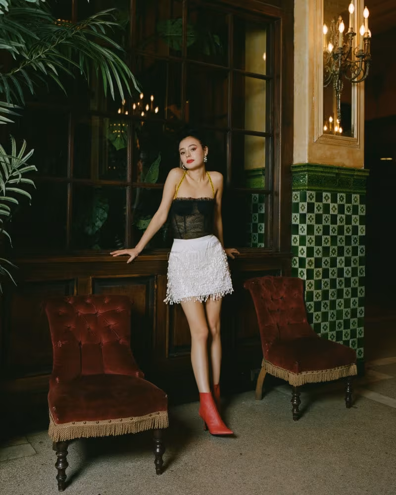 Off-White Black Lace Bodysuit