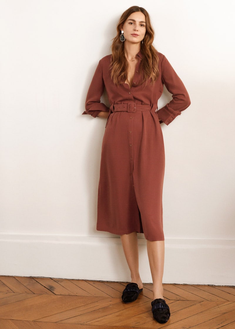 & Other Stories Belted Midi Dress