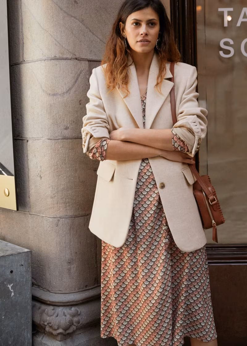 & Other Stories Long Double Breasted Blazer