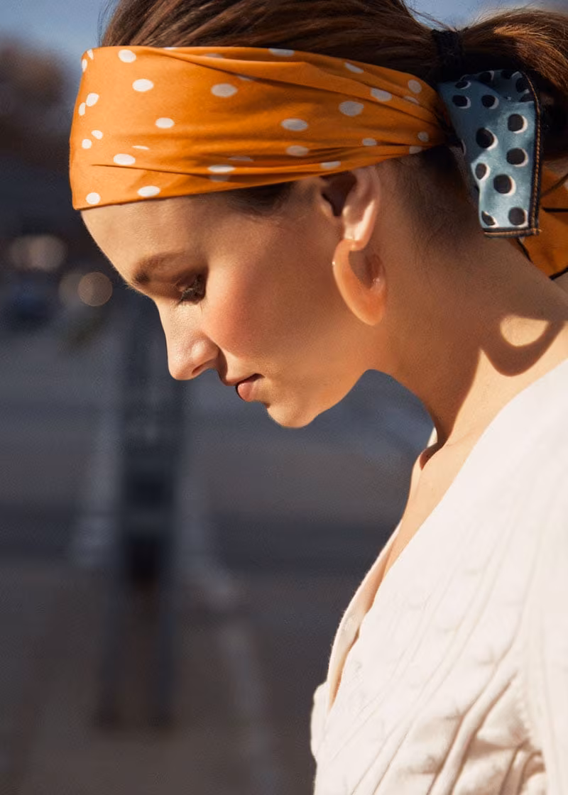& Other Stories Polka Dot Bandana