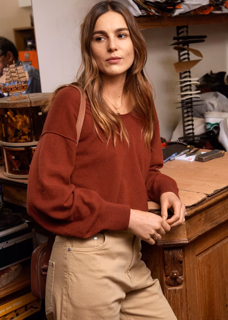 & Other Stories Scoop Neck Cashmere Sweater
