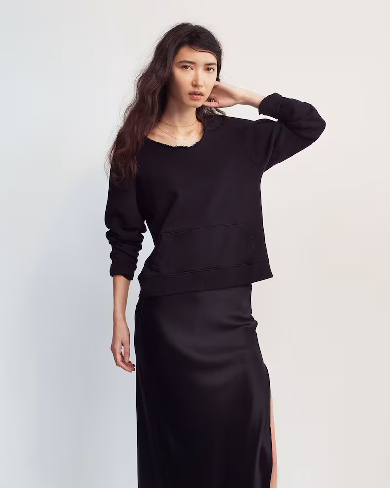 Nili Lotan Tiara Cotton Terry Sweatshirt