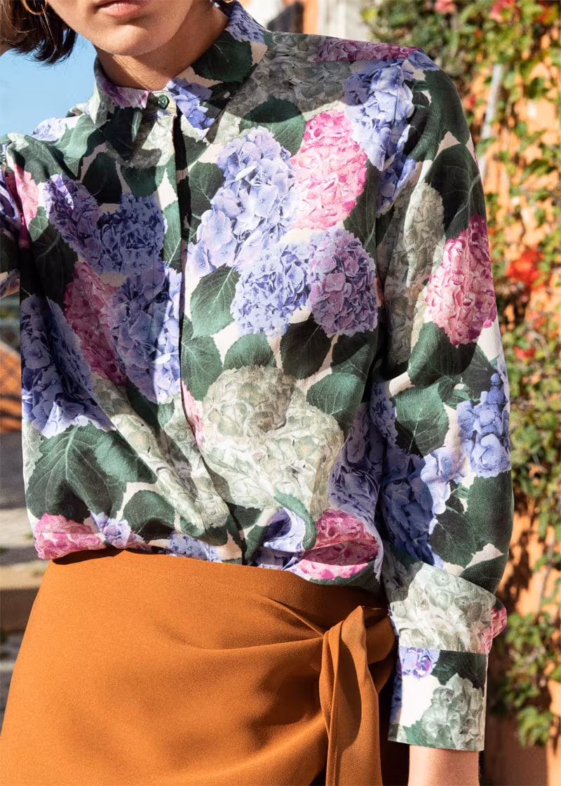 & Other Stories Sarong Wrap Midi Skirt