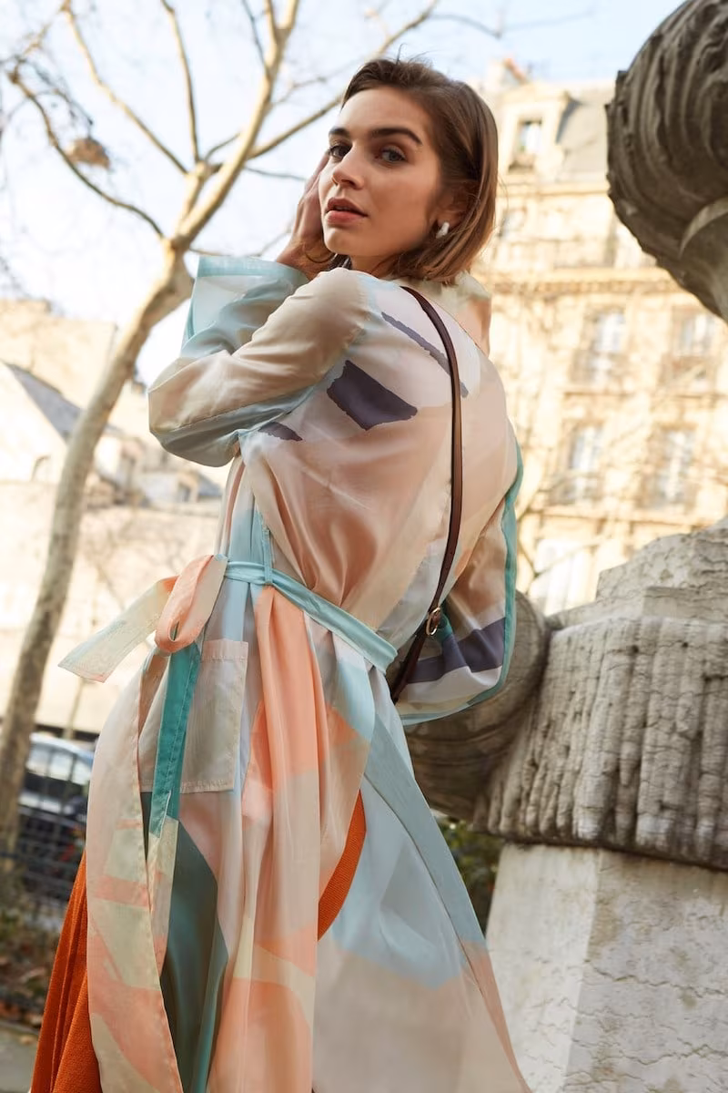 Roberto Collina Printed Trench Coat