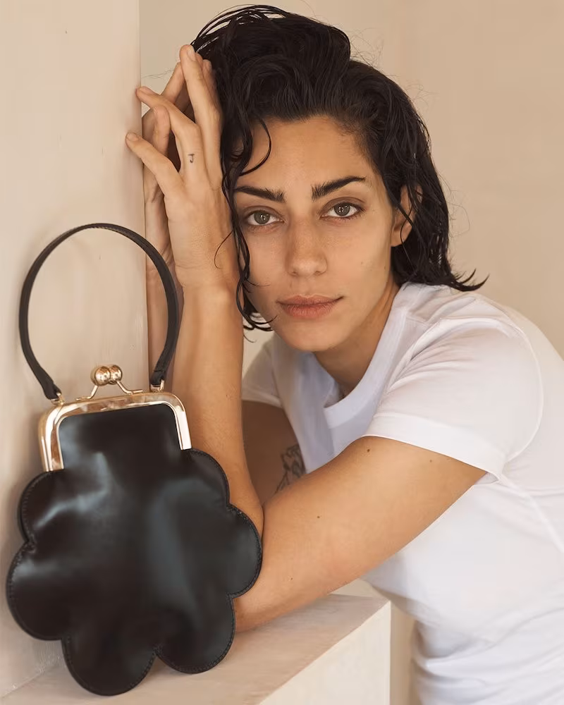 Simone Rocha Flower Leather Cross-Body Bag
