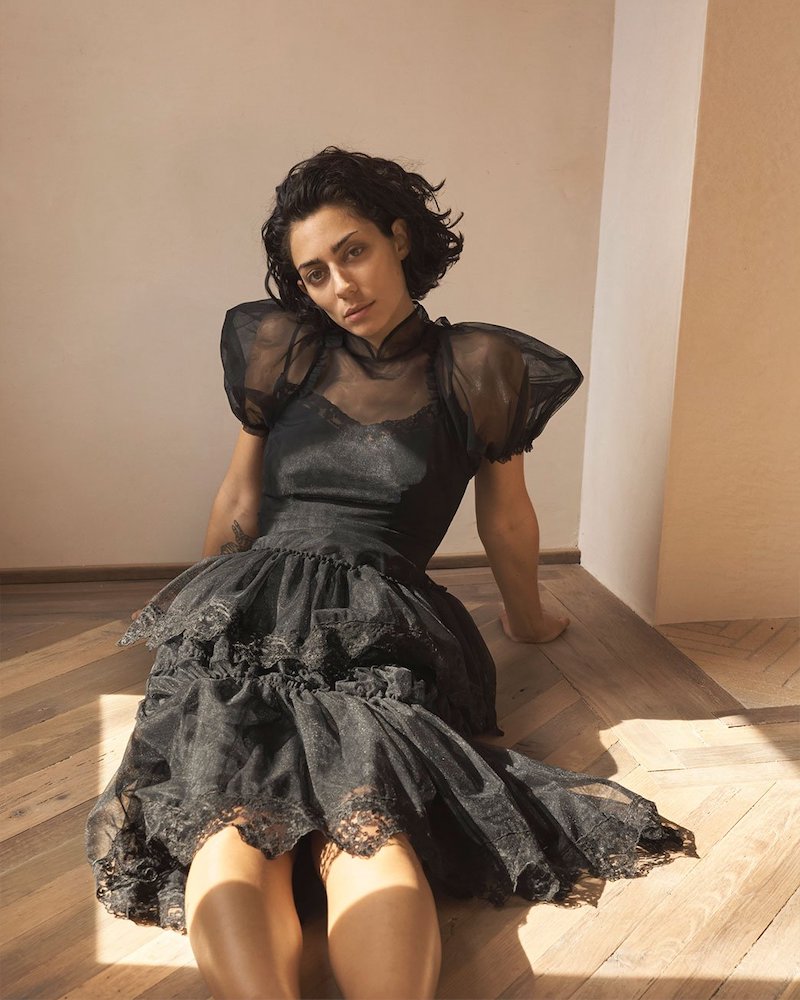 Simone Rocha Lace-Embellished Tulle Dress
