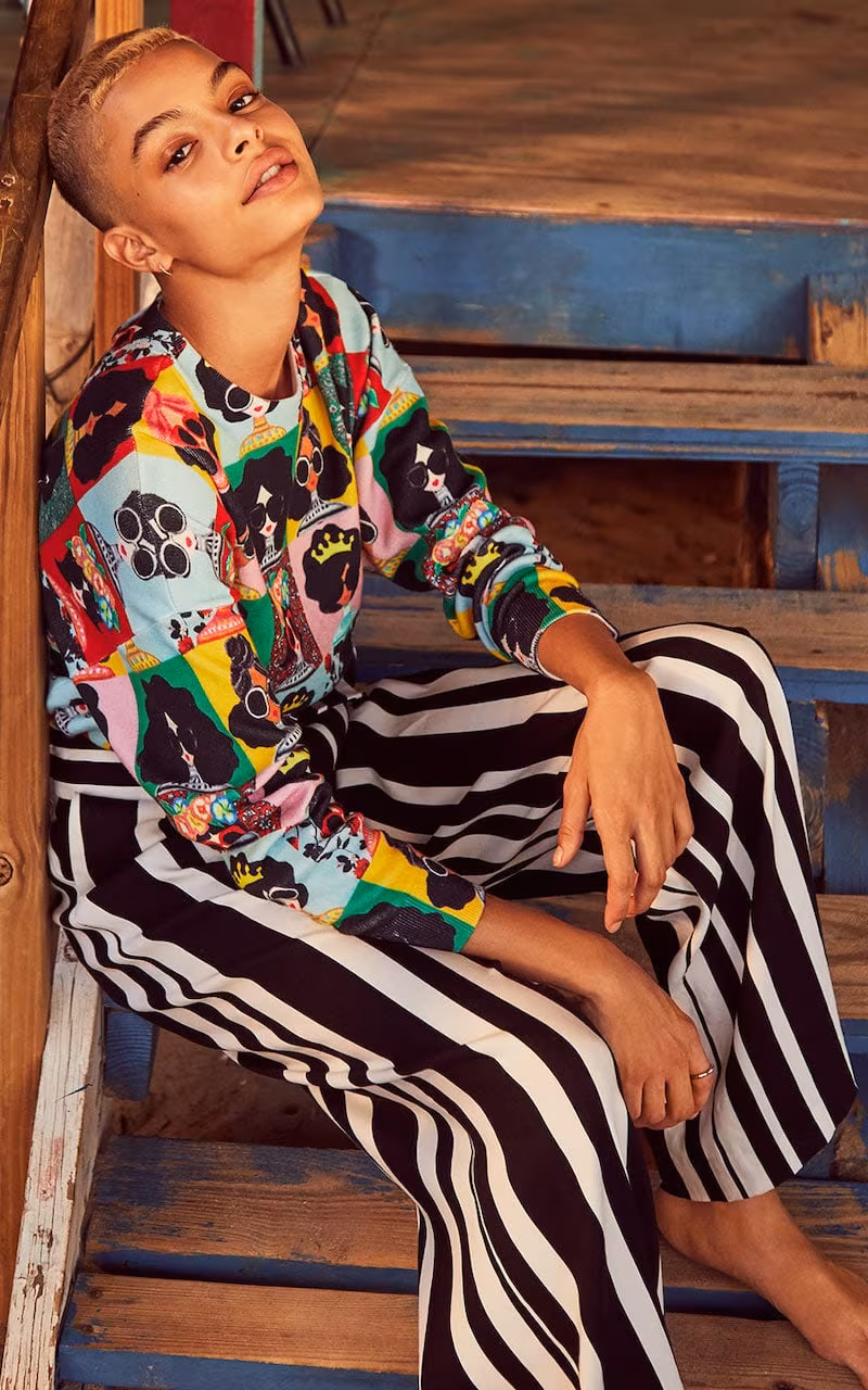 alice + olivia Quintin Cropped Boxy Pullover