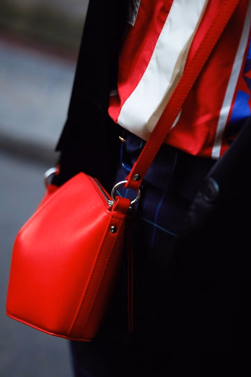 Alexander McQueen Mini Leather Bucket Bag