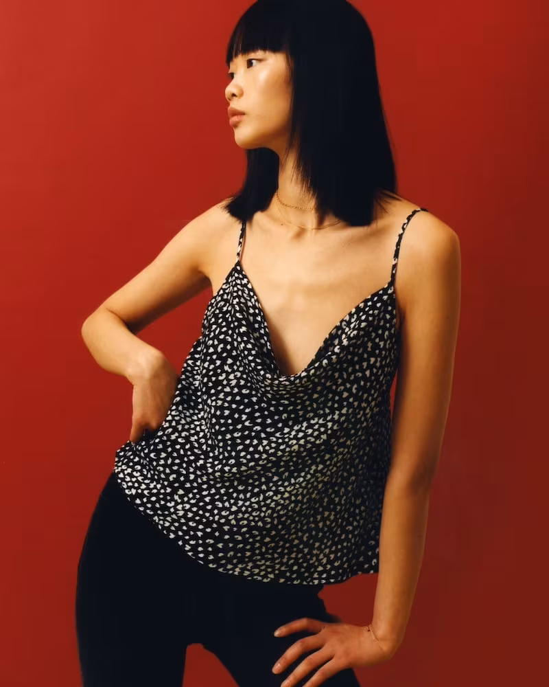 FiveSeventyFive Leopard-Print Cami