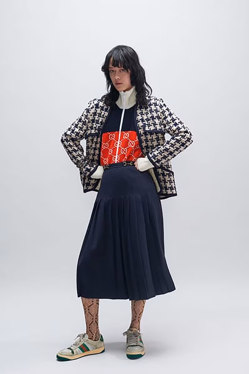 Gucci Houndstooth Tweed Jacket