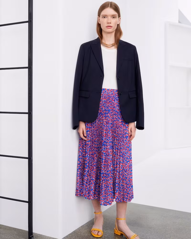 Barneys New York Virgin Wool Two-Button Blazer