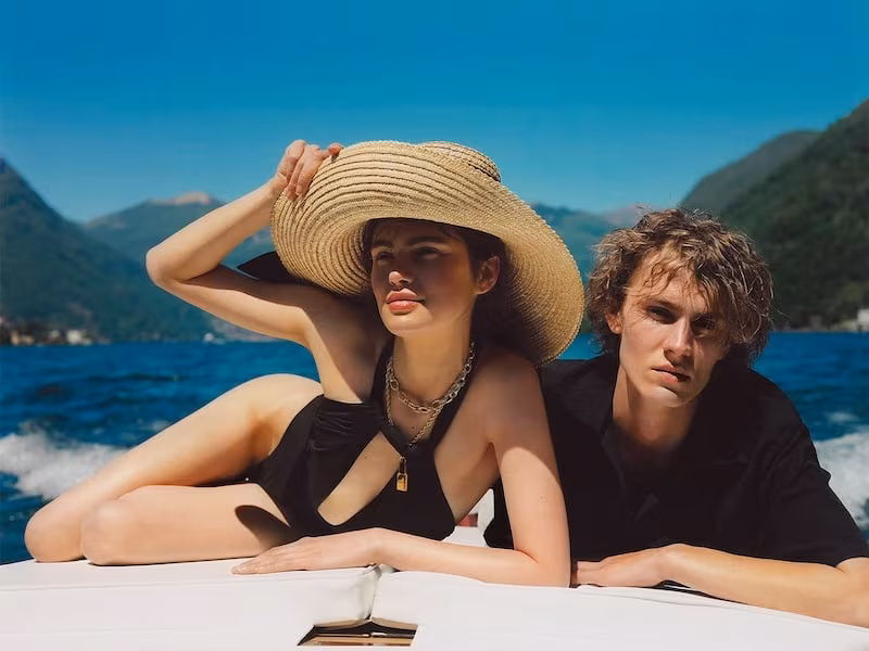 Saint Laurent Lycra One Piece Swimsuit