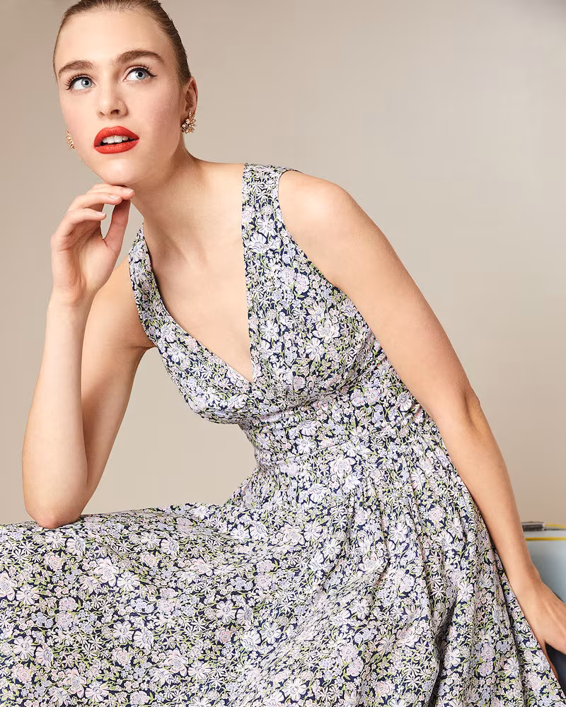 Zac Posen Liberty Cotton Sleeveless Dress