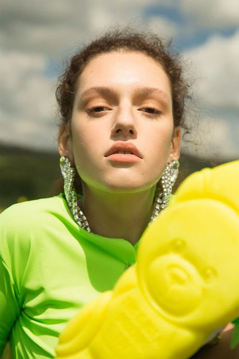 Alessandra Rich Crystal Clip-On Earrings