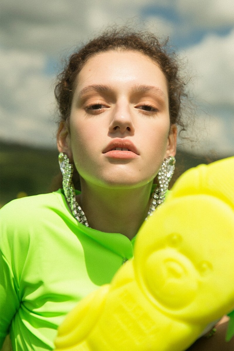 Alessandra Rich Crystal Clip-On Earrings