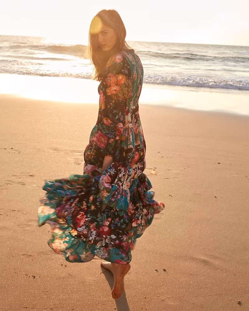 Zimmermann Allia Tiered Long Dress