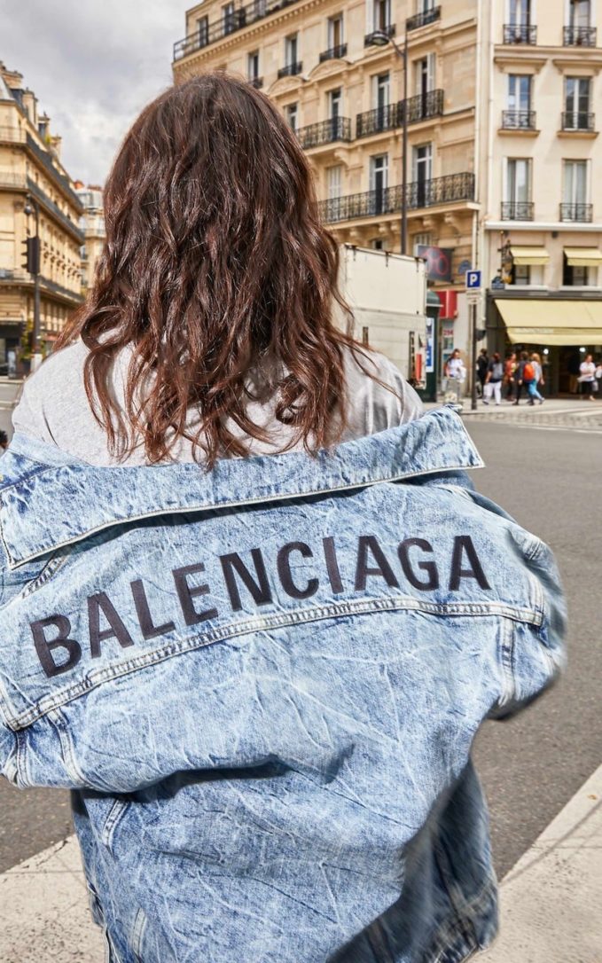 Balenciaga Logo Denim Jacket