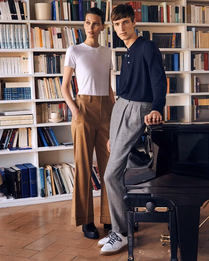 Brunello Cucinelli Tailored Wide-Leg Cotton-Blend Twill Trousers