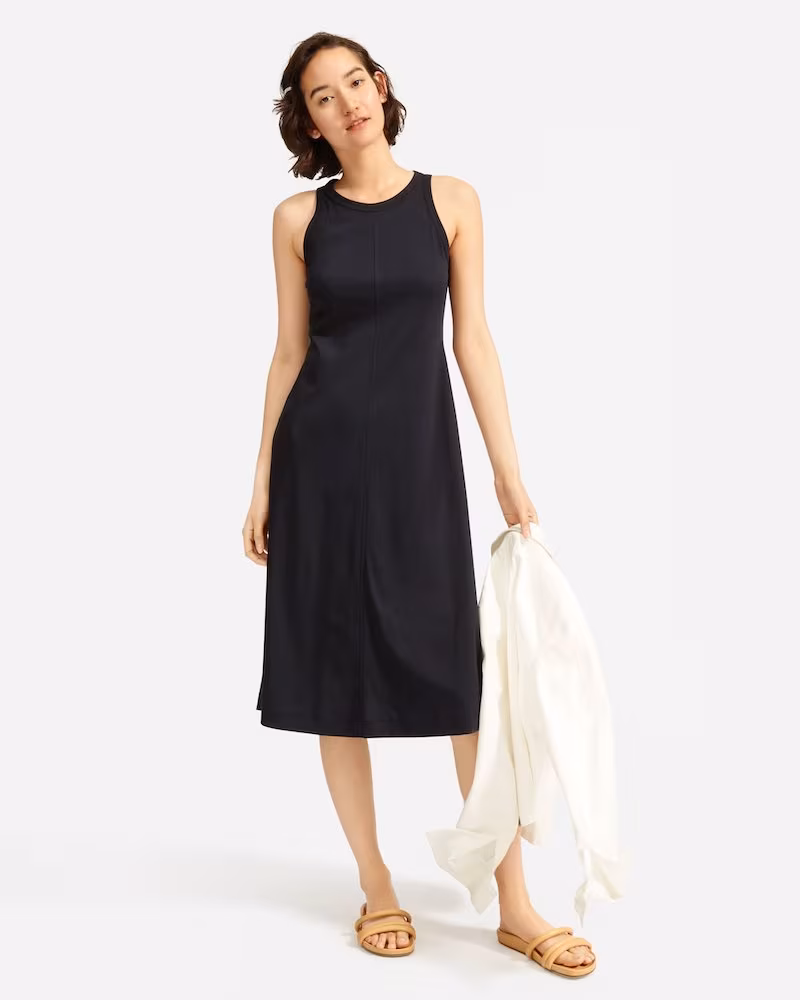 Everlane Luxe Cotton Midi Tank Dress