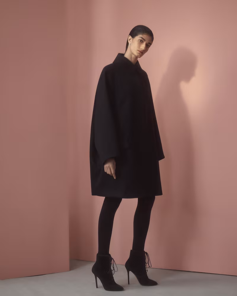 Alaïa Wool Melton Oversized Coat