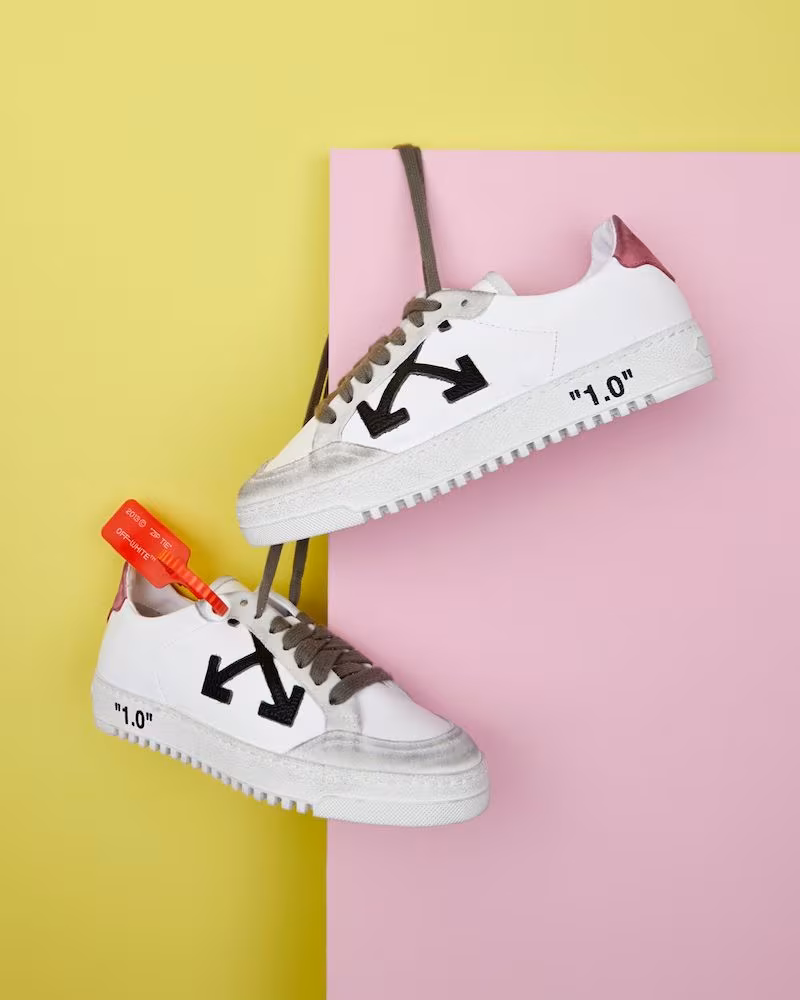 Exclusive to Mytheresa Off-White Arrow 2.0 Leather Sneakers in Black