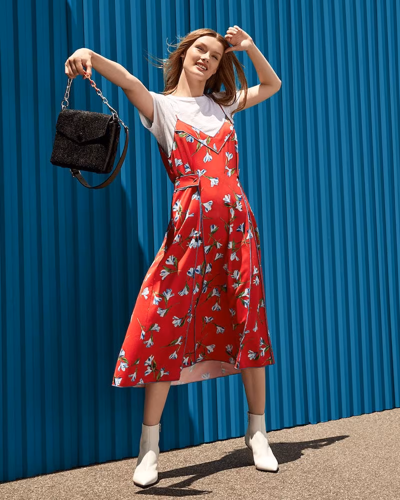 Rag & Bone Hugo Floral-Print Tank Dress