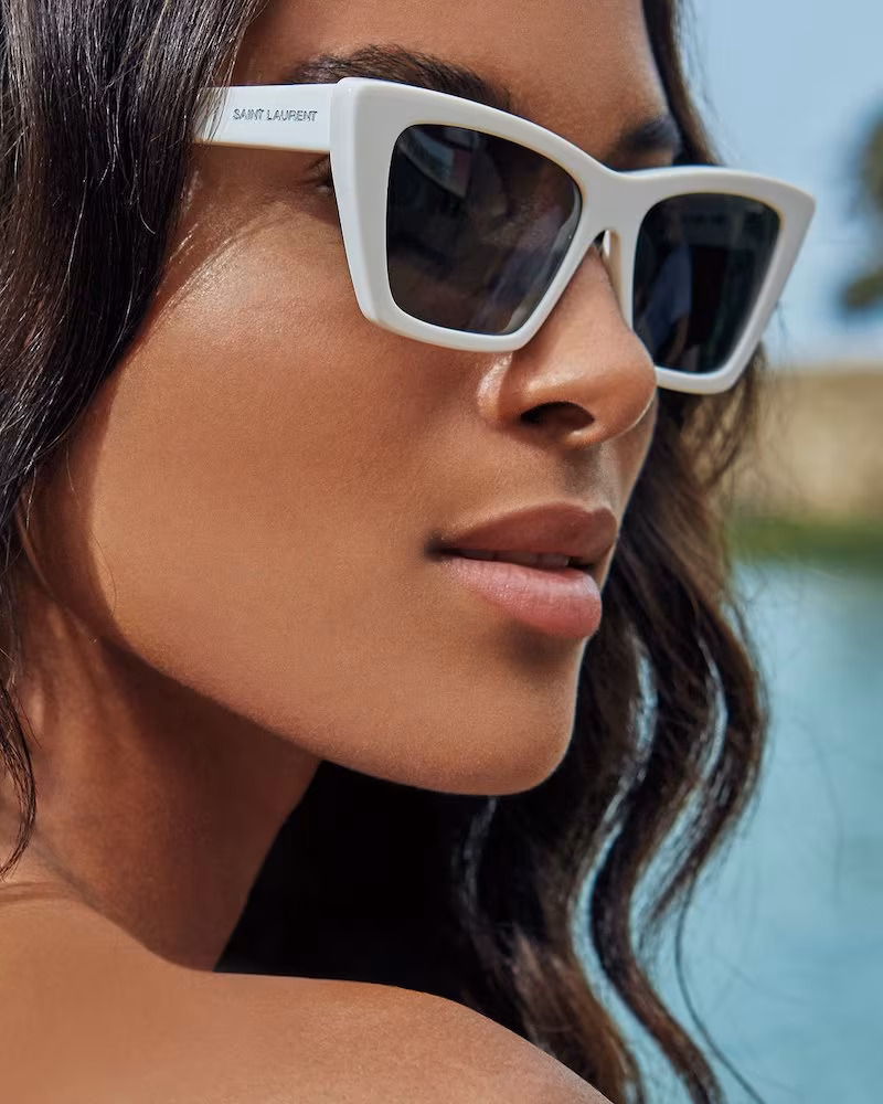 Saint Laurent Cat-Eye Acetate Sunglasses