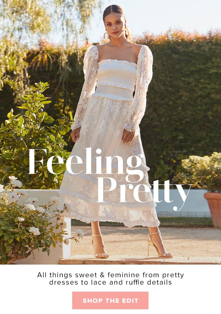 Feeling Pretty. All things sweet & feminine from pretty dresses to lace and ruffle details.