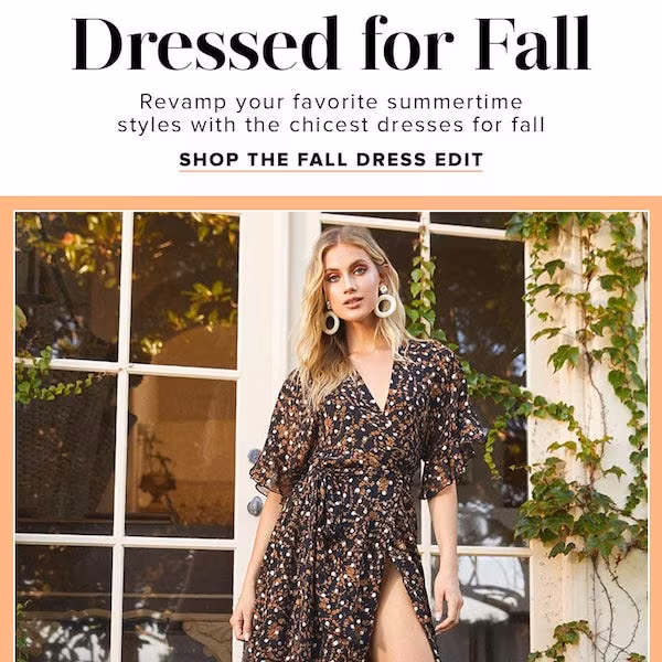 Dressed for Fall Fall 2019 Dresses 101