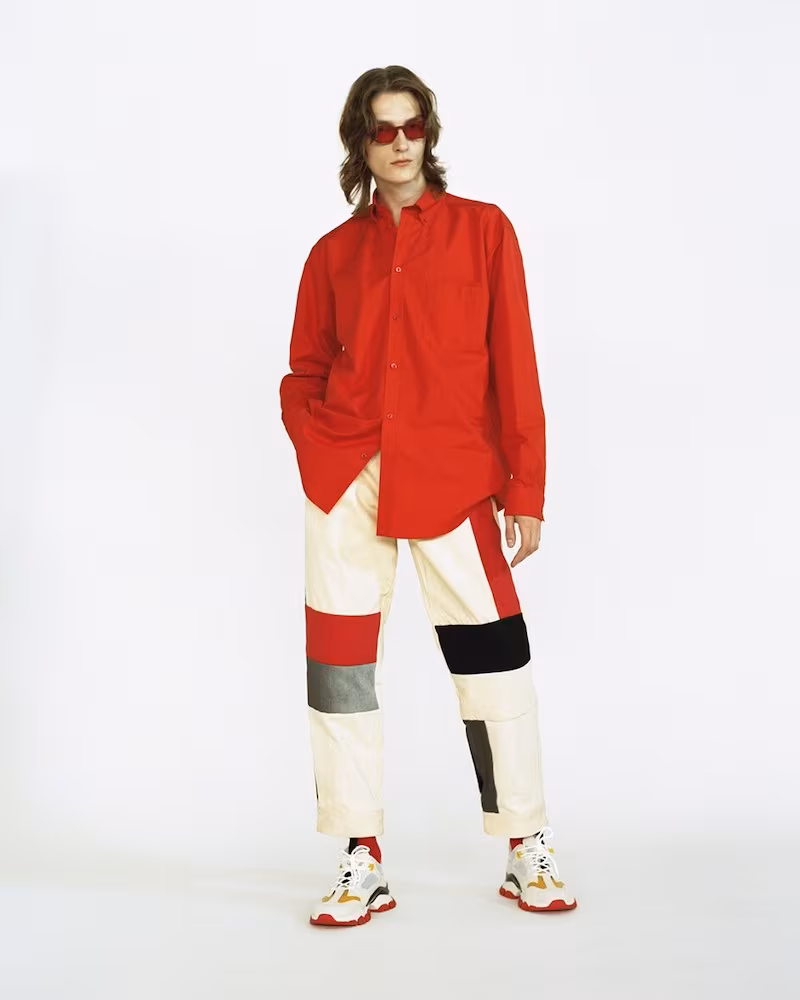 GR Uniforma x Diesel Red Tag Patchwork Cotton Canvas Pants