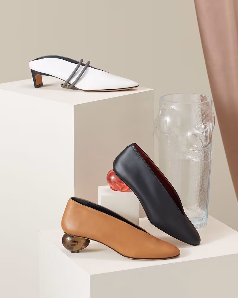 Gray Matters Piega Anklet Leather Mules